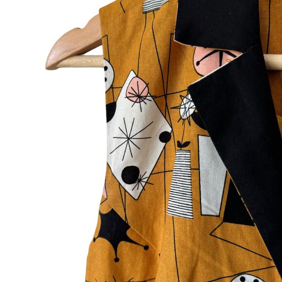 Modcloth x Dupenny Atomic Retro Brunch Dress Mid Mod Side Pockets Fit & Flare - Picture 13 of 16